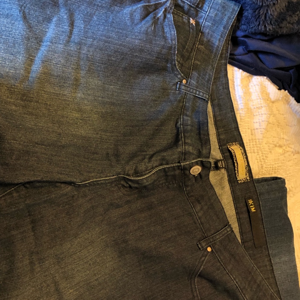 Plus size jeans. Straight/ wide leg